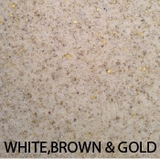 WHITE, BROWN & GOLD