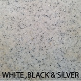 WHITE, BLACK & SILVER